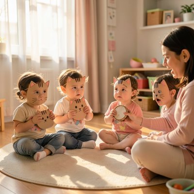 Scena wyciszenia i piosenka — Kołysanka po zajęciach