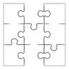 Szablon puzzla podłogowego (6–8 elementów)