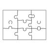 Szablon puzzla podłogowego (6–8 elementów)