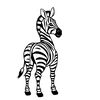 Szablon sylwetki zebry (do malowania)