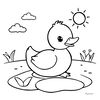 Kolorowanka — kaczuszka