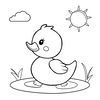 Kolorowanka — kaczuszka