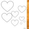Szablon serduszek do wycięcia