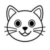 Kolorowanka — buzia kotka
