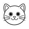 Kolorowanka — buzia kotka