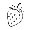 Szablon: Truskawka — kształt do wyklejanki
