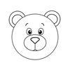 Kolorowanka — kontury misia