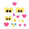 Arkusz naklejek — oczka i dekoracje