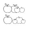 Kolorowanka — grupy jabłek