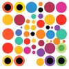 Arkusz kolorowych kółeczek - łuski i oczka (A4)