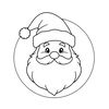 Kolorowanka – Mikołaj z talerzyka