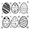 Kolorowanka — jajeczka do kolorowania