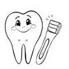 Kolorowanka — Ząbek i szczoteczka