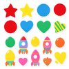 Arkusz naklejek: gwiazdy, kółka, paski
