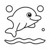 Strona do kolorowania – delfin