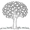 Kolorowanka: drzewko z odciskami dłoni