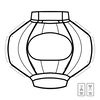 Szablon papierowego lampionu (A4)