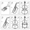 Kolorowanki: instrumenty jazzowe