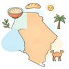 Mapa: skąd pochodzi hummus (Bliski Wschód)