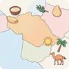 Mapa: skąd pochodzi hummus (Bliski Wschód)