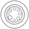 Szablon: papierowy talerzyk do dekorowania