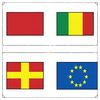 Arkusz z przykładowymi flagami (grid)