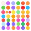 Szablon: arkusz kolorowych kółeczek (samoprzylepne plamki)