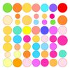 Szablon: arkusz kolorowych kółeczek (samoprzylepne plamki)