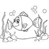 Kolorowanka: Rybka i jej środowisko