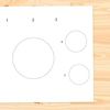 Szablon kółek do wycięcia
