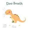 Plakat ćwiczenia 'Dino-oddech'