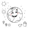 Kolorowanka 'Uśmiechnięta Ziemia'