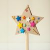 Przykładowa ozdobiona gwiazdka na patyczku