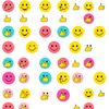 Naklejki wyróżnień: Małe kropki z emotikonami
