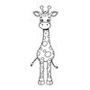 Kolorowanka — żyrafa