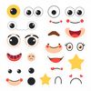 Arkusz naklejek — oczy i usta