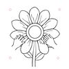 Kolorowanka: Kwiat i rączki