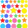 Arkusz naklejek: gwiazdki i kółka