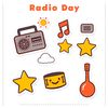 Arkusz naklejek / pieczątek „Dzień Radia”
