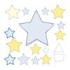 Szablon: Małe papierowe gwiazdki do wycięcia