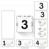 Kostka/liczby 1–3 — karty do losowania