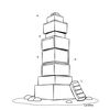 Kolorowanka — czekoladowa wieża