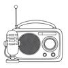 Kolorowanka: radio i mikrofon