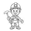 Kolorowanka: Przyjazny górnik