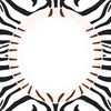 Szablon talerzyka / podkładki z motywem zebry