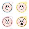 Szablony kart emocji w formie pączków