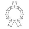 Szablon medalu do kolorowania