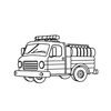Kolorowanka: Wóz strażacki