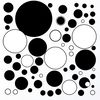 Szablon do kropkowania — duże okręgi