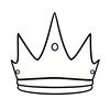 Korona do dekorowania — szablon
